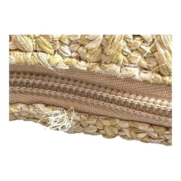 Leoma Lovegrove Beach Chairs Beachy 9x6 Canvas Crossbody Bag Purse Wicker READ - Picture 10 of 10